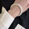Vintage Twisted Silver Bangle