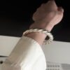 Vintage Twisted Silver Bangle