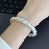 Vintage Twisted Silver Bangle