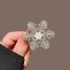 Snowflake hair clip