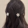 Snowflake hair clip