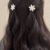 Snowflake hair clip