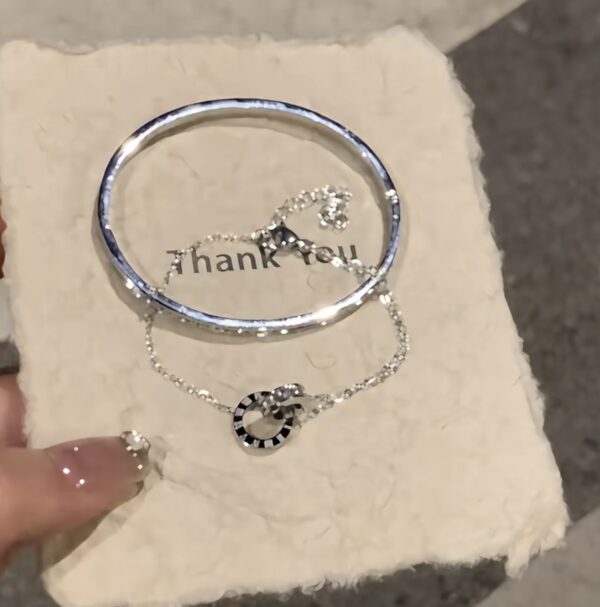 screenshot-7 Layered Roman Numeral Bracelet & Bangle Set