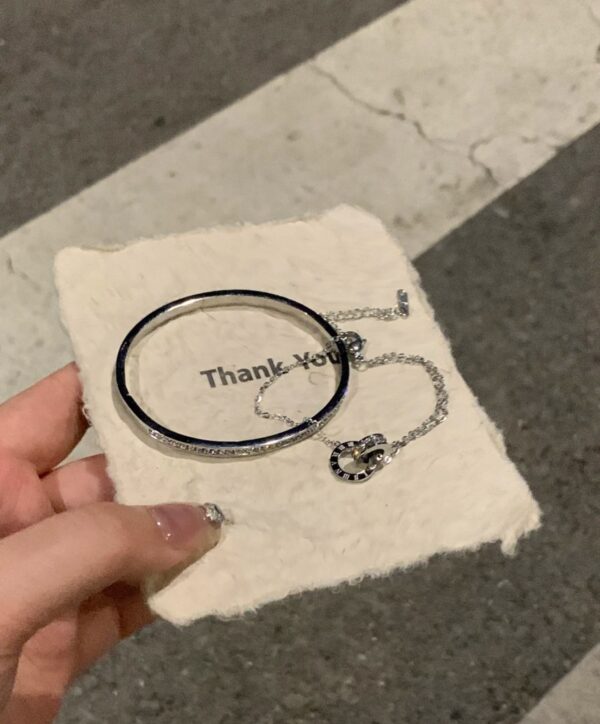 img_6865 Layered Roman Numeral Bracelet & Bangle Set