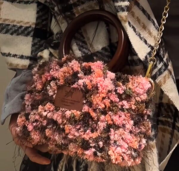 img_6872 Spring Blossom Fuzzy Handbag