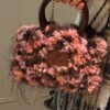 img_6873 Spring Blossom Fuzzy Handbag