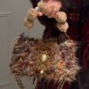 Vintage Court-Style Plush Handbag