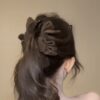 Retro Velvet Multi-Layer Bow Hair Claw