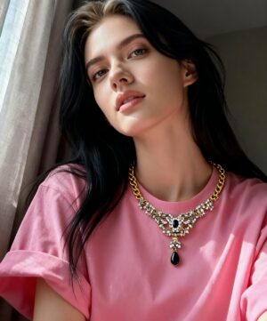 Aura Bloom Luxe – Energy Feng Shui Statement Necklace