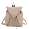 Retro Suede Drawstring Tote Bag, Effortless Lazy Vibe