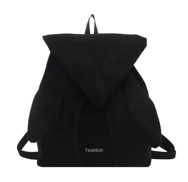 Retro Suede Drawstring Tote Bag, Effortless Lazy Vibe