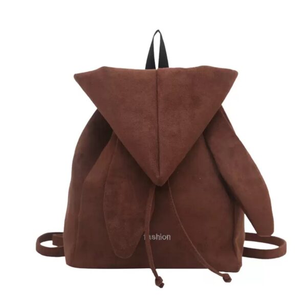 Retro Suede Drawstring Tote Bag, Effortless Lazy Vibe