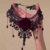 Gothic Rose Lace Choker