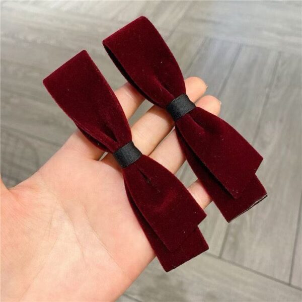 Velvet Bow Hair Clip