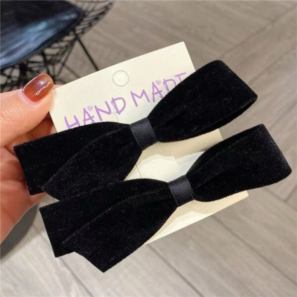 Velvet Bow Hair Clip