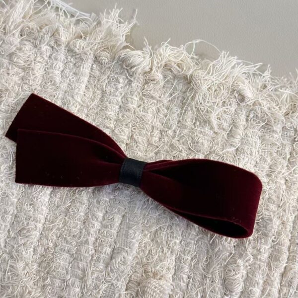 Velvet Bow Hair Clip